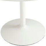 Revolve Round Wood Dining Table White EEI-785-WHI