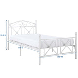 Cottage Twin Bed White EEI-799