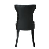 Silhouette Dining Vinyl Side Chair Black EEI-812-BLK