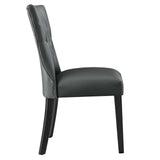 Modway Furniture Silhouette Dining Vinyl Side Chair XRXT Gray EEI-812-GRY