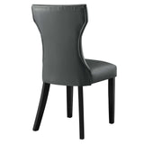 Modway Furniture Silhouette Dining Vinyl Side Chair XRXT Gray EEI-812-GRY