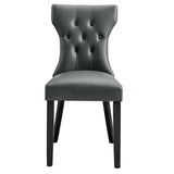 Modway Furniture Silhouette Dining Vinyl Side Chair XRXT Gray EEI-812-GRY