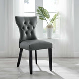 Modway Furniture Silhouette Dining Vinyl Side Chair XRXT Gray EEI-812-GRY