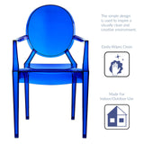 Casper Dining Armchairs Set of 2 Blue EEI-905-BLU