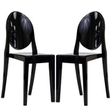 Casper Dining Chairs Set of 2 Black EEI-906-BLK