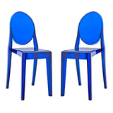 Casper Dining Chairs Set of 2 Blue EEI-906-BLU