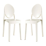 Casper Dining Chairs Set of 2 White EEI-906-WHI