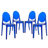 Casper Dining Chairs Set of 4 Blue EEI-908-BLU