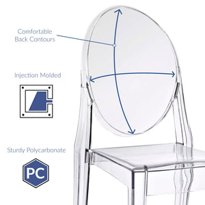 Casper Dining Chairs Set of 4 Clear EEI-908-CLR