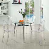 Casper Dining Chairs Set of 4 Clear EEI-908-CLR