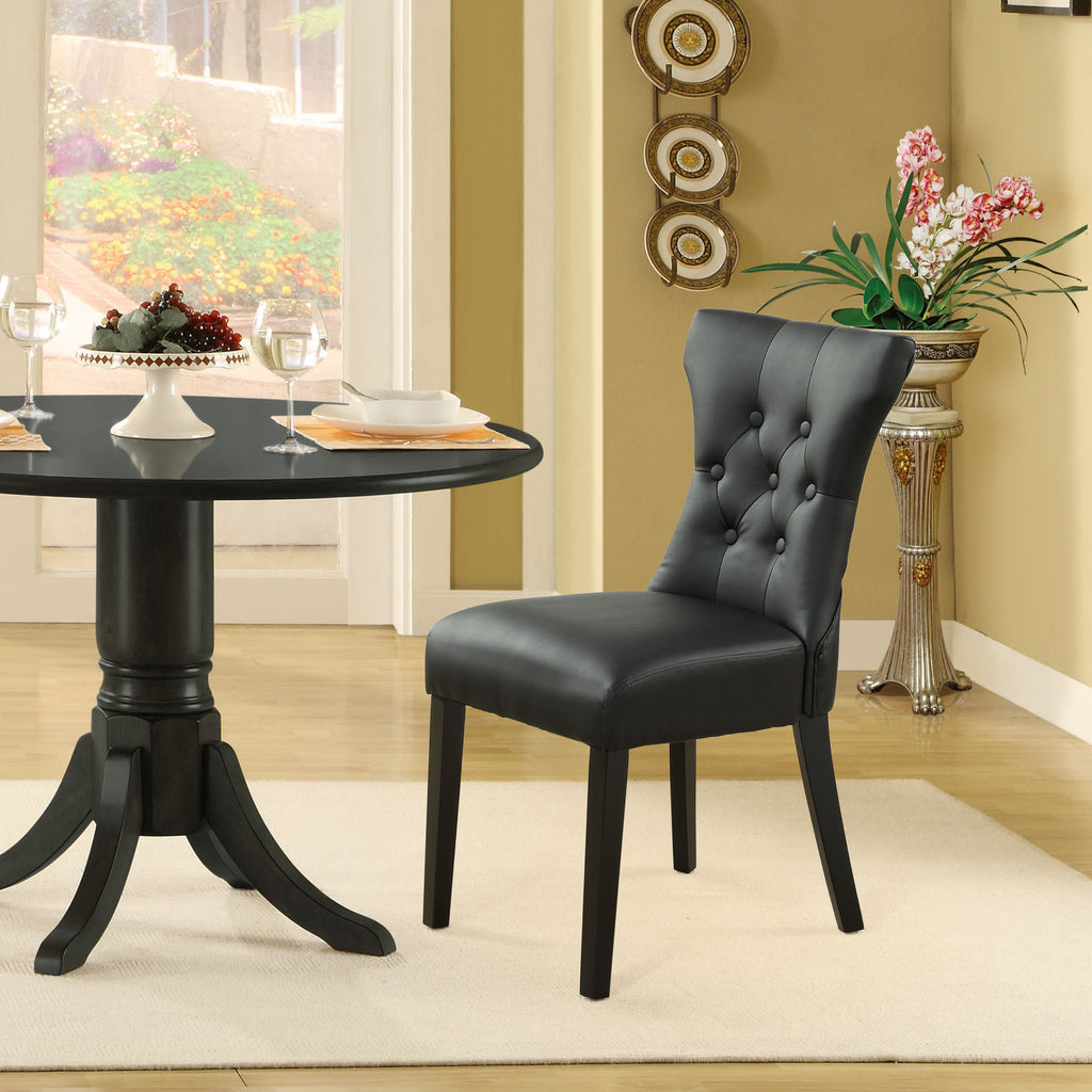 Silhouette Dining Chairs Set of 2 Black EEI-911-BLK