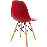 Pyramid Dining Side Chairs Set of 2 Red EEI-928-RED