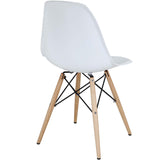 Pyramid Dining Side Chairs Set of 2 White EEI-928-WHI