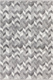 Chandra Rugs Effie 45% Wool + 45% Viscose + 10% Polyester Hand-Woven Contemporary Rug Black/White/Grey 7'9 x 10'6