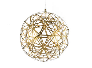 Bethel gold LED Chandelier in Stainless Steel