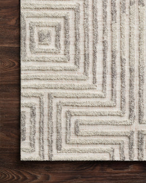 Loloi Ehren EHR-02 100% Wool Pile Hand Tufted Contemporary Rug EHREEHR-02GYSIB6F0