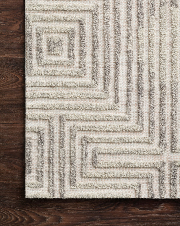 Loloi Ehren EHR-02 100% Wool Pile Hand Tufted Contemporary Rug EHREEHR-02GYSIB6F0