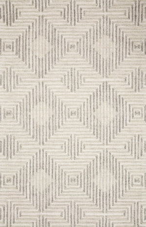 Loloi Ehren EHR-02 100% Wool Pile Hand Tufted Contemporary Rug EHREEHR-02GYSIB6F0