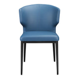 Moe's Home Delaney Side Chair Steel Blue-M2