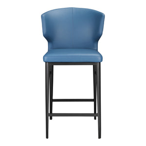 Moe's Home Delaney Counter Stool Steel Blue