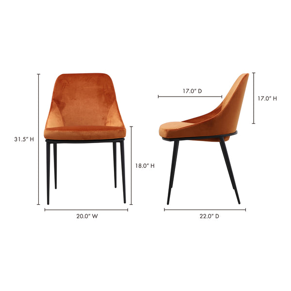 Sedona Dining Chair Amber-M2