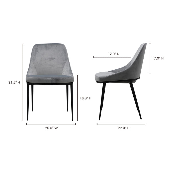 Sedona Dining Chair Grey-M2