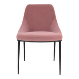 Moe's Home Sedona Dining Chair Pink Velvet-M2