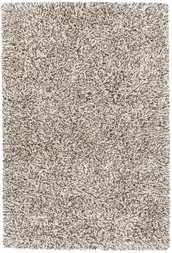 Chandra Rugs Eleanor 100% Wool Hand-Woven Contemporary Rug White/Grey 7'9 x 10'6