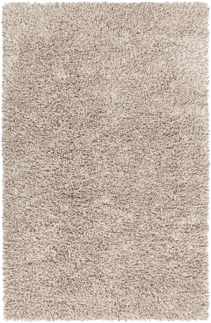 Chandra Rugs Eleanor 100% Wool Hand-Woven Contemporary Rug White/Taupe 7'9 x 10'6