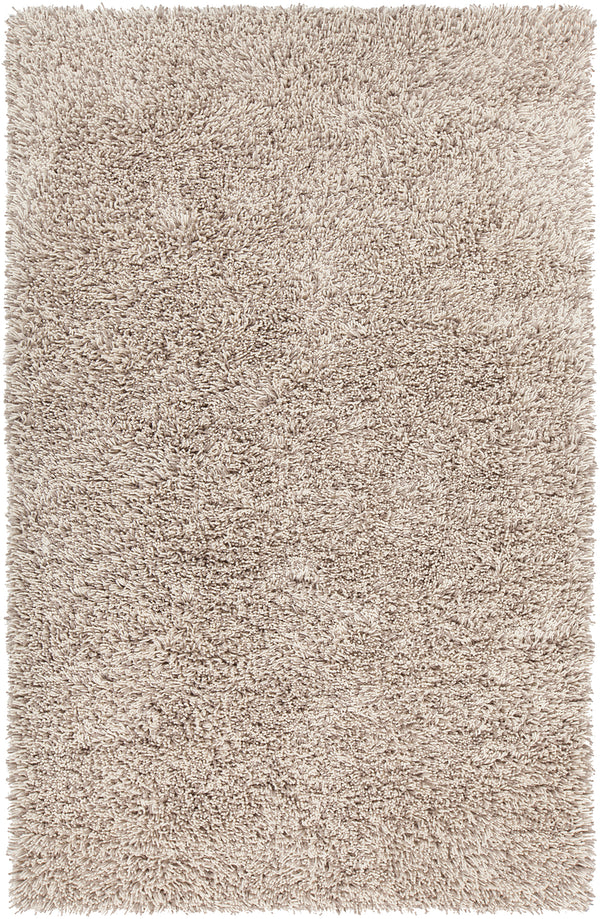 Chandra Rugs Eleanor 100% Wool Hand-Woven Contemporary Rug White/Taupe 7'9 x 10'6