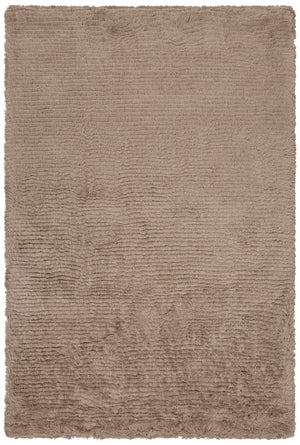 Chandra Rugs Elisha 100% Polyester Hand-Woven Contemporary Shag Rug Beige 9' x 13'