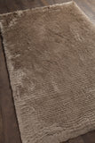 Chandra Rugs Elisha 100% Polyester Hand-Woven Contemporary Shag Rug Beige 9' x 13'