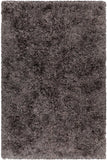 Chandra Rugs Elsa 100% Polyester Hand Woven Contemporary Shag Rug Grey 7'9 x 10'6