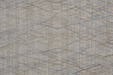 Elias Abstract Diamond Area Rug, High/Low, Silver Gray/Dusty Blue, 9ft x 12ft