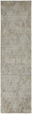 Elias Abstract Chevron Runner, Oyster Gray/Taos Taupe, 2ft - 9in x 10ft