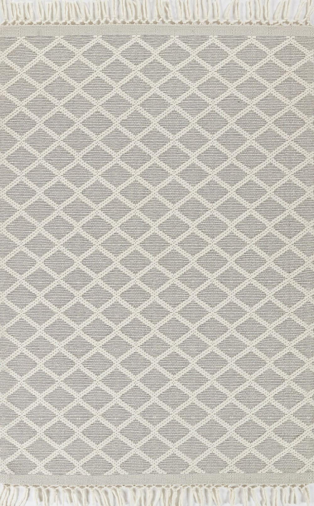 Momeni Ember EMR-2 Hand Woven Contemporary Geometric Indoor Area Rug Ivory 9' x 12' EMBEREMR-2IVY90C0