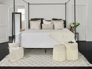 Momeni Ember EMR-2 Hand Woven Contemporary Geometric Indoor Area Rug Ivory 9' x 12' EMBEREMR-2IVY90C0