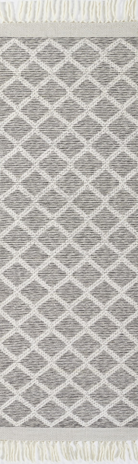 Momeni Ember EMR-2 Hand Woven Contemporary Geometric Indoor Area Rug Ivory 9' x 12' EMBEREMR-2IVY90C0