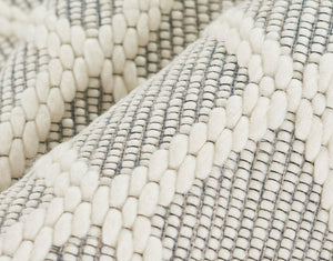 Momeni Ember EMR-2 Hand Woven Contemporary Geometric Indoor Area Rug Ivory 9' x 12' EMBEREMR-2IVY90C0