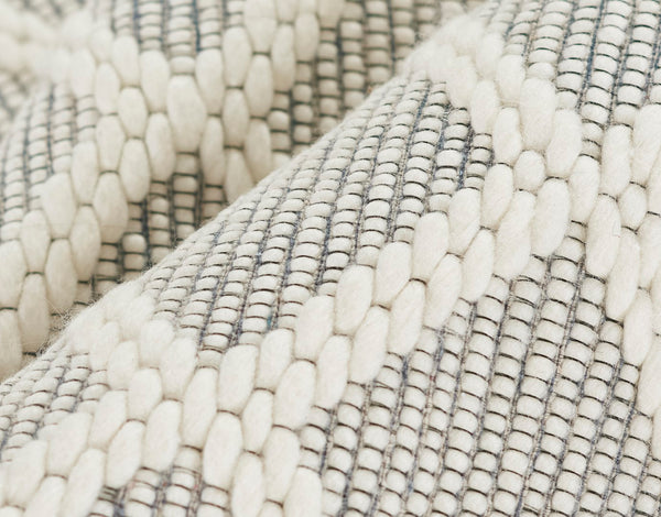 Momeni Ember EMR-2 Hand Woven Contemporary Geometric Indoor Area Rug Ivory 9' x 12' EMBEREMR-2IVY90C0