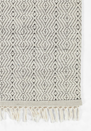 Momeni Ember EMR-3 Hand Woven Contemporary Geometric Indoor Area Rug Ivory 9' x 12' EMBEREMR-3IVY90C0