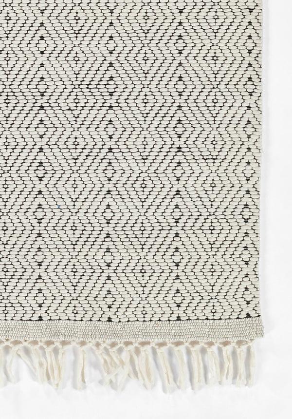 Momeni Ember EMR-3 Hand Woven Contemporary Geometric Indoor Area Rug Ivory 9' x 12' EMBEREMR-3IVY90C0