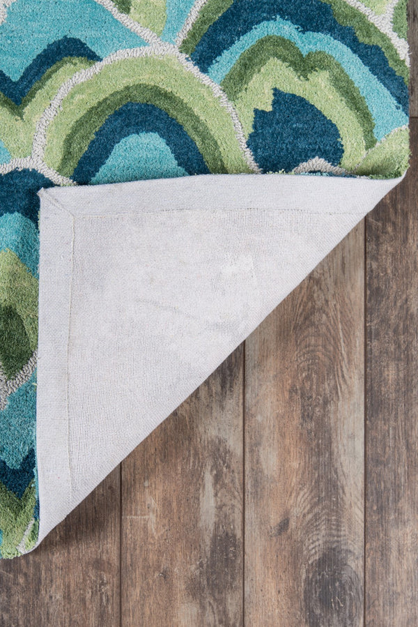 Momeni Madcap Cottage Embrace Adventure EMB-1 Hand Hooked Contemporary Geometric Indoor Area Rug Green 8' x 10' EMBRAEMB-1GRN80A0