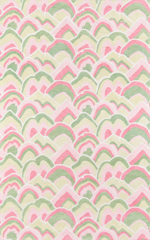 Momeni Madcap Cottage Embrace Adventure EMB-1 Hand Hooked Contemporary Geometric Indoor Area Rug Pink 8' x 10' EMBRAEMB-1PNK80A0