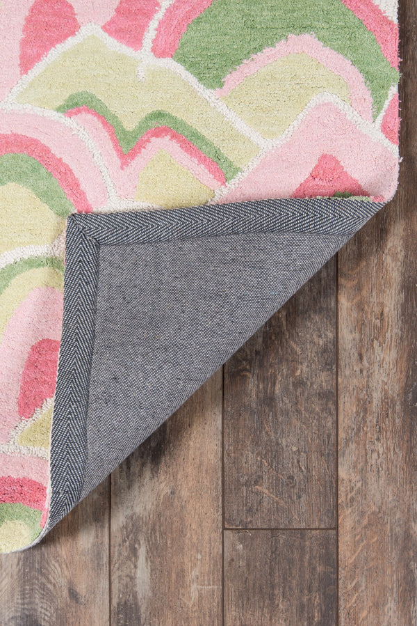 Momeni Madcap Cottage Embrace Adventure EMB-1 Hand Hooked Contemporary Geometric Indoor Area Rug Pink 8' x 10' EMBRAEMB-1PNK80A0