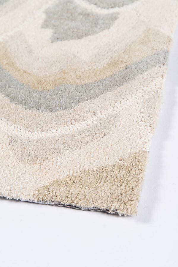 Momeni Madcap Cottage Embrace Adventure EMB-1 Hand Hooked Contemporary Geometric Indoor Area Rug Taupe 8' x 10' EMBRAEMB-1TAU80A0