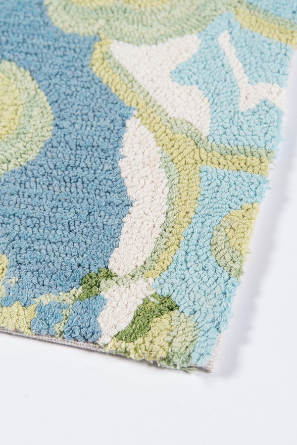 Momeni Madcap Cottage Embrace Adventure EMB-2 Hand Hooked Contemporary Botanical Indoor Area Rug Blue 8' x 10' EMBRAEMB-2BLU80A0
