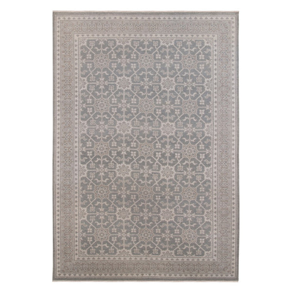 AMER Rugs Empress EMP-5 Hand-Knotted Bordered Classic Area Rug Taupe 10' x 14'