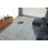 AMER Rugs Empress EMP-9 Hand-Knotted Bordered Classic Area Rug Sky Blue 10' x 14'