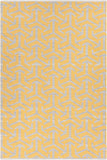 Chandra Rugs Enaya 100% Recycled Polyester Hand-Woven Contemporary Rug Grey/Gold 7'9 x 10'6